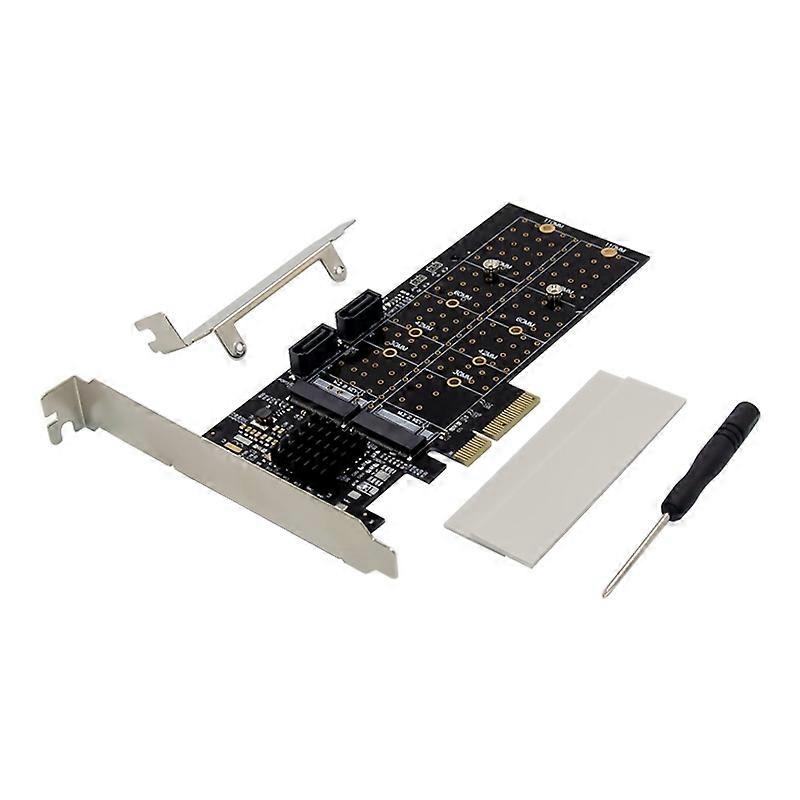 PCI-E SATA 6G RAID Expansion Card NGFF Service Storage Adapter with Marvell 88SE9230 Processor