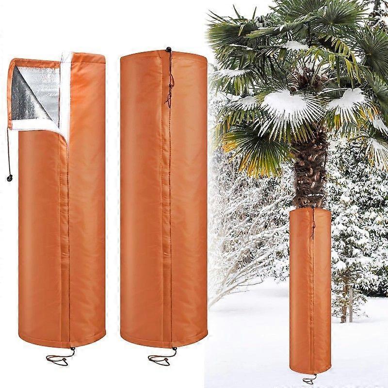 Palm Tree Root Protectors, Self Adhesive Winter Plant Trunk Insulation Covers with Drawstring Dia 7