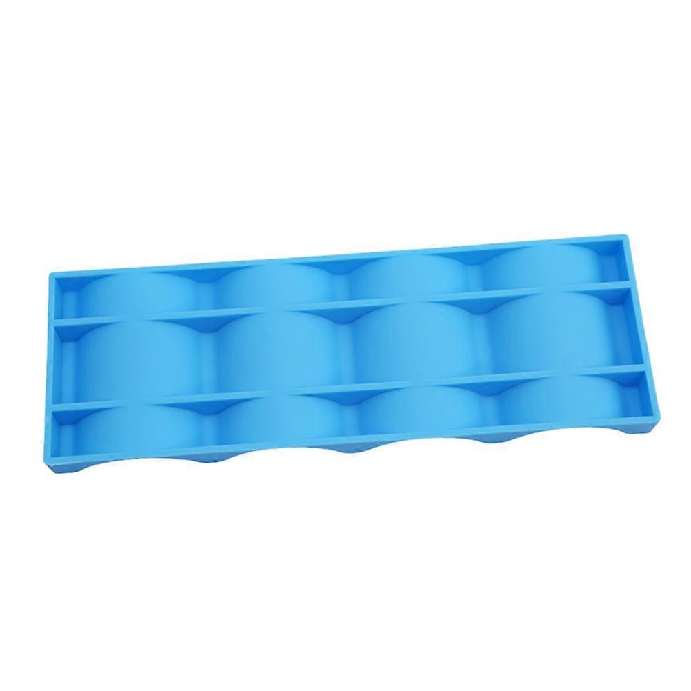 Beverage Storage Beer Bottle Rack Organizer Mat 2Pcs Blue Silicone