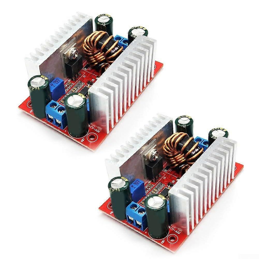2Pcs 400W 15A DC Boost Converter Adjustable Voltage 1060V Power Supply for Solar Charging
