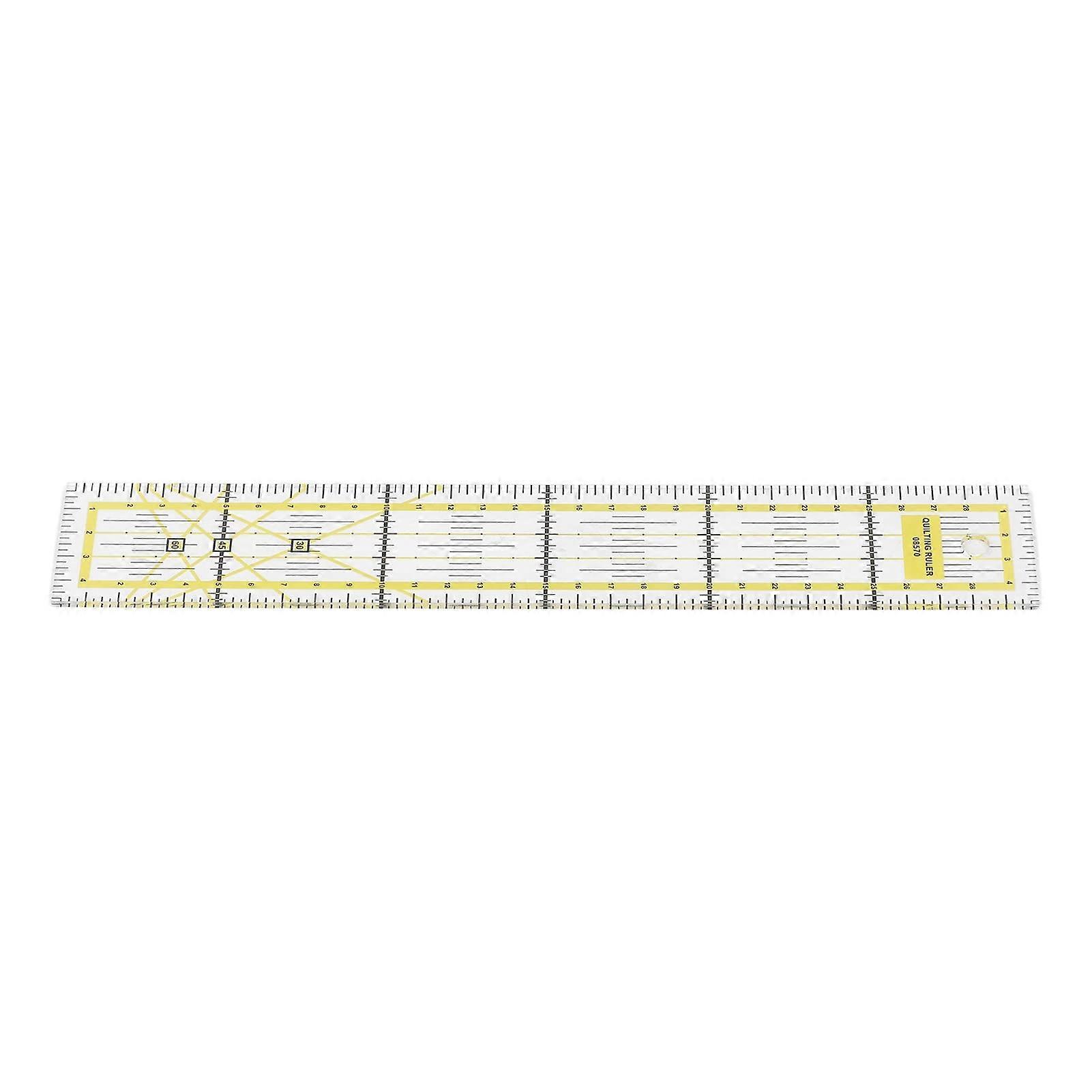 Quilting Ruler Acrylic  Accuracy for Fabric Cutting and Sewing DIY Patchwork Craft Yellow