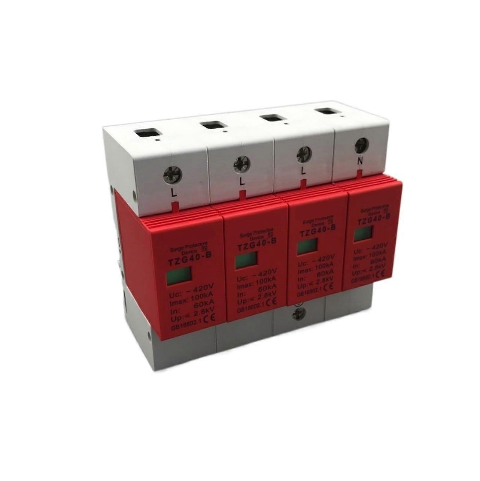 3 Phase Surge Protector 420V SPD Surge Arrester for Home Electrical Panel Reliable Protection