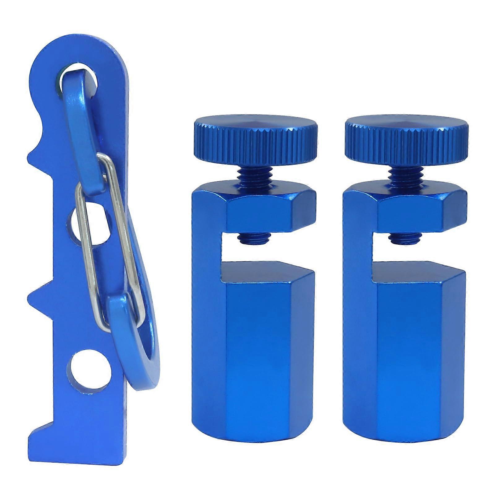 Stair Gauges for Speed Square, Rustproof Aluminum Framing Square Tool with Holder, Blue