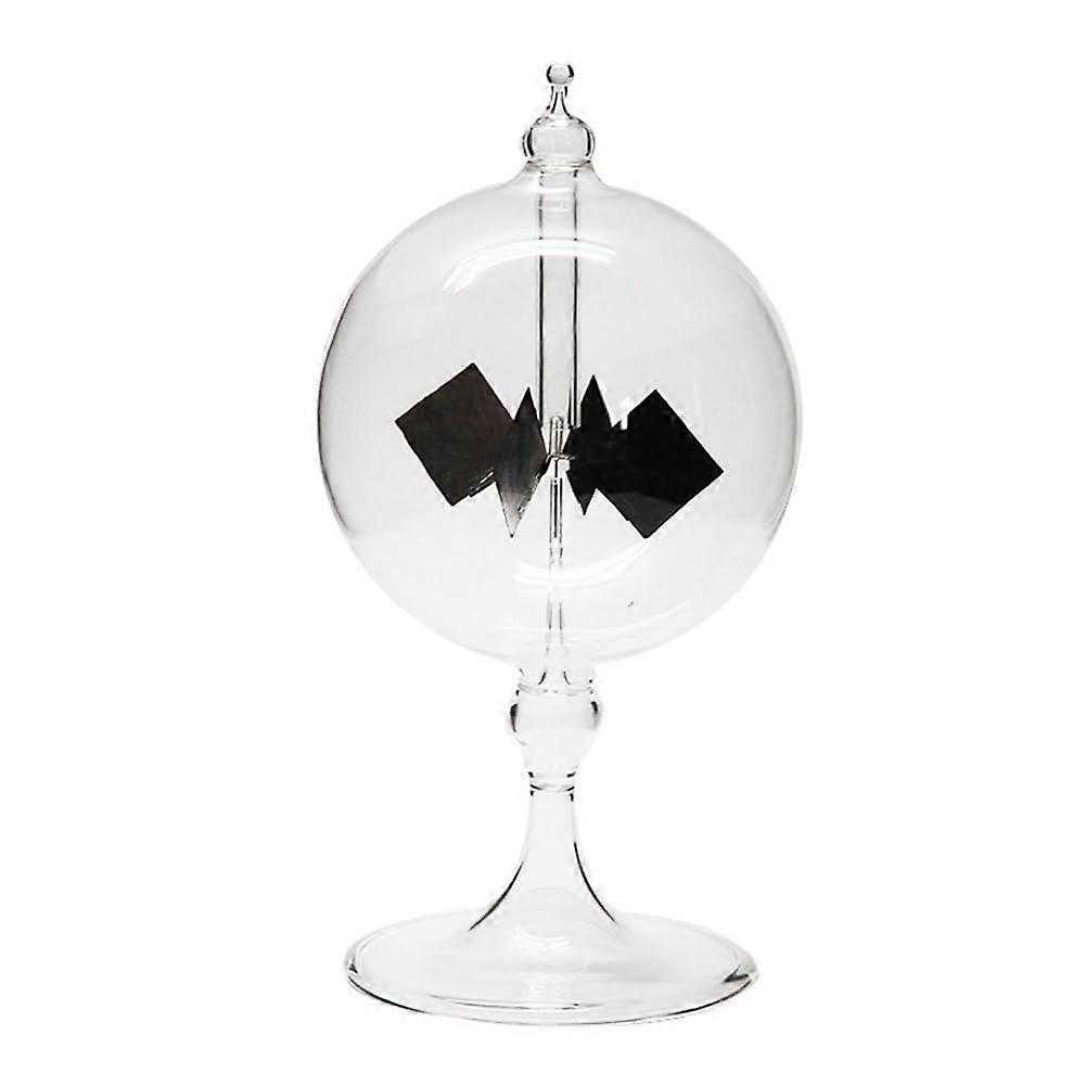 Solar Crookes Radiometer Glass Windmill LightPowered Handmade Spinner Home Decoration Gift