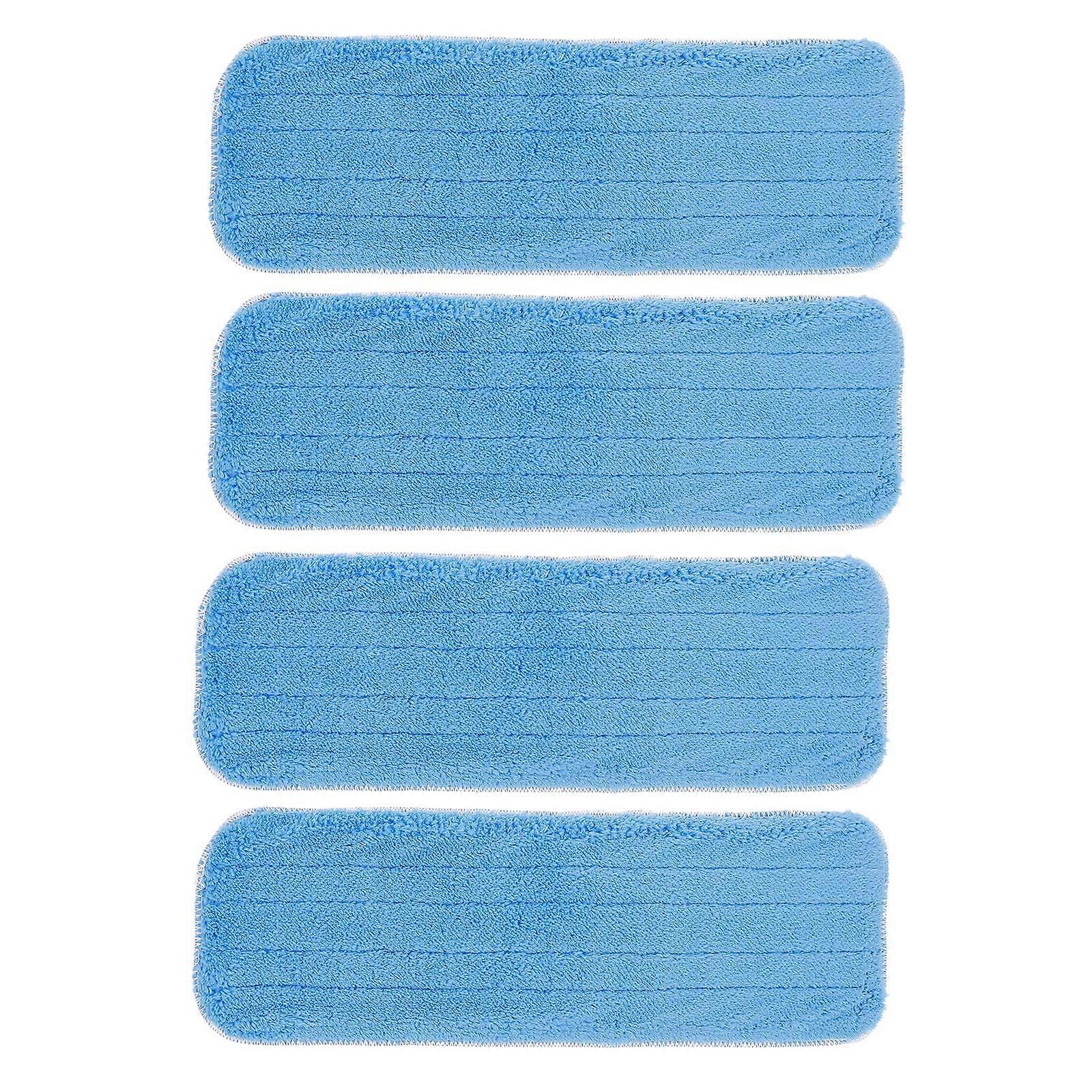 4Pcs Blue Mop Pads Replacement for Floor Cleaning Durable Reusable Mop Pads