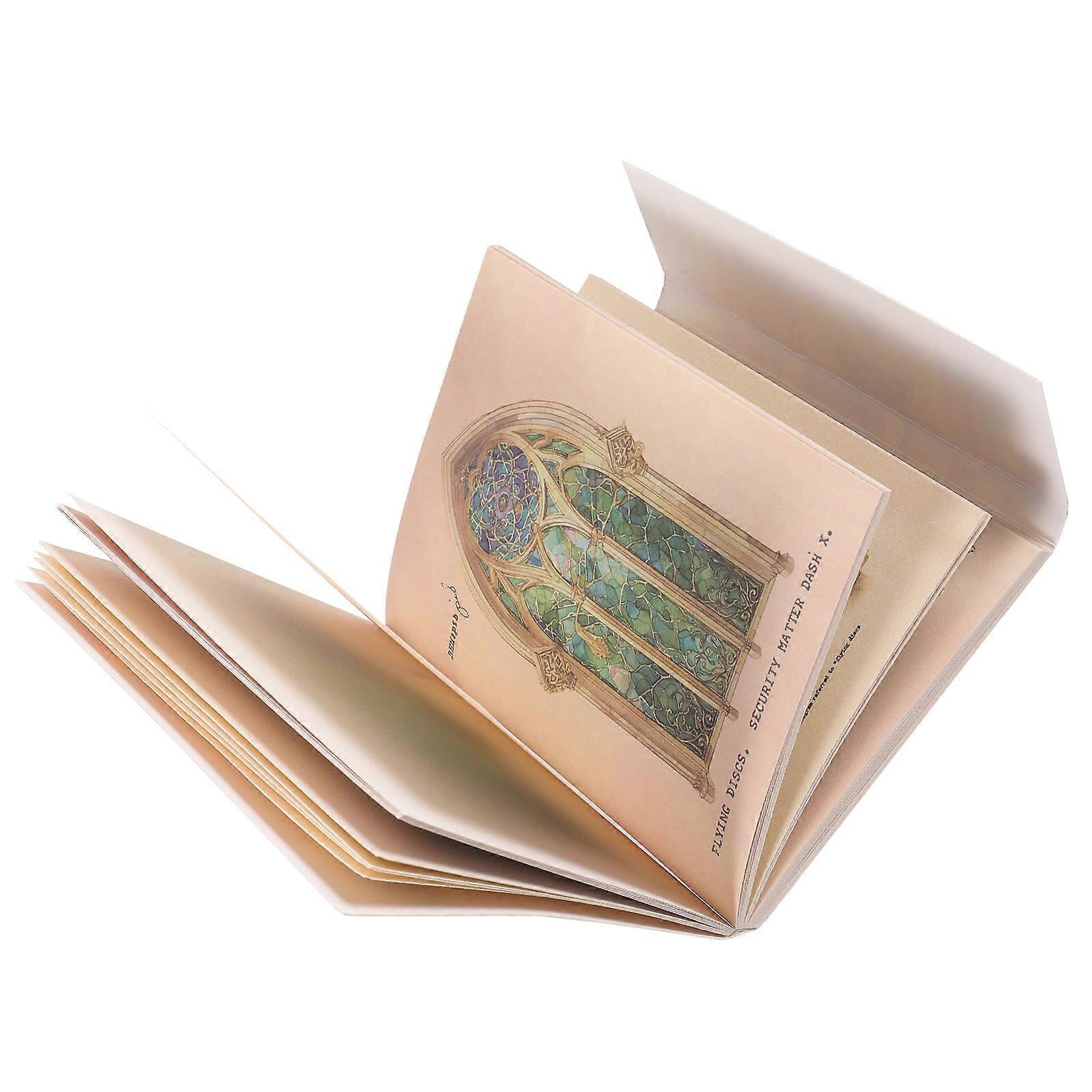 Decorative Paper For Scrapbook Crafting Paper Rectangular Shape Retro Design Journal Notebook 1Set