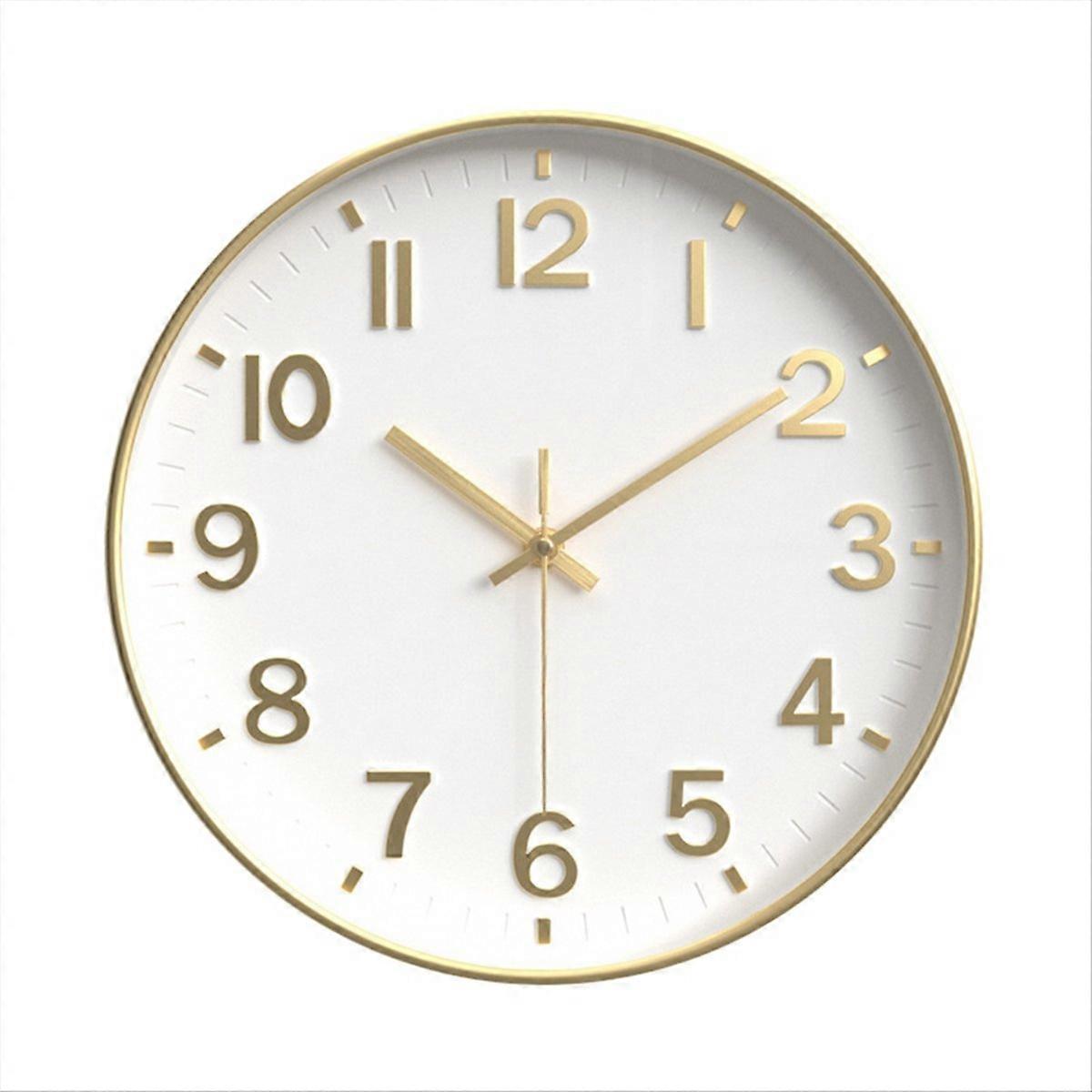 Silent Modern Clock for Wall, 3D Numbers Wall Clock Colour 2