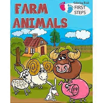 Libro para colorear de animales de granja: libros de animales de granja para niños y niños pequeños - Niños y niñas - libros de actividades para niños en edad preescolar - niños de 1-3 2-4 3-5 años