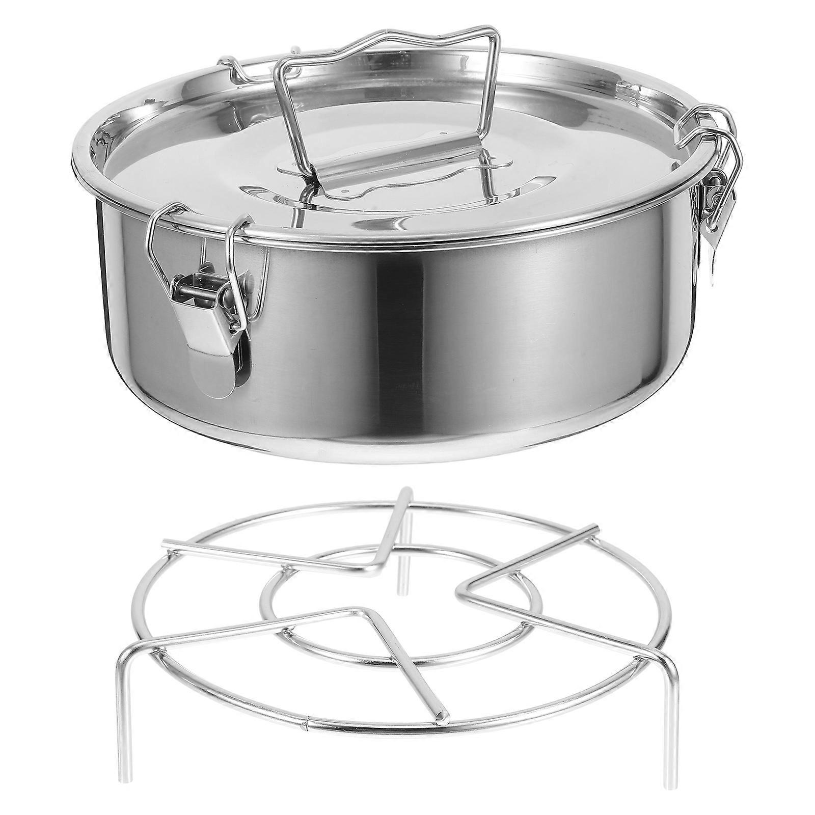 Multi-Functional Stainless Steel Steaming Rack for Kitchen 2Sets