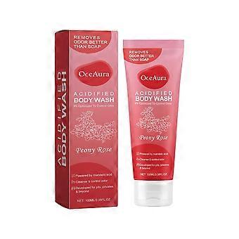 Oceaura Peony And Rose Body Wash reinigt gründlich, spendet Feuchtigkeit und verschönert die Haut und macht sie glatt und zart mit einem lang anhaltenden Flo