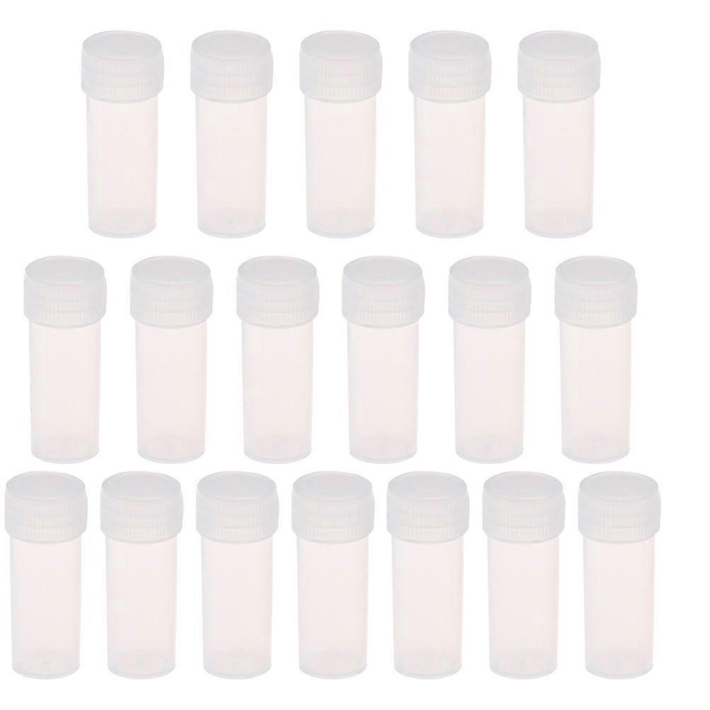 Clear Plastic Vials for Storage Use 50Pcs Empty Sample Bottles with Caps