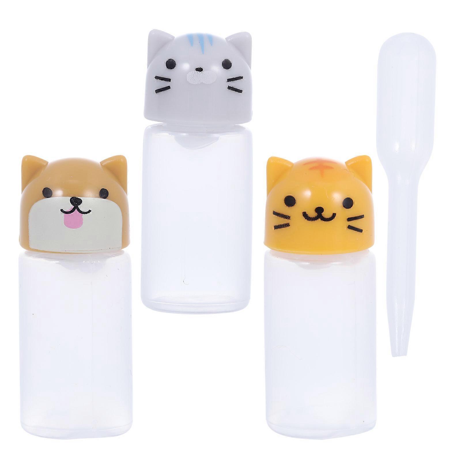 Assorted Color Mini Sauce Bottle Portable Set for Storage 1Set