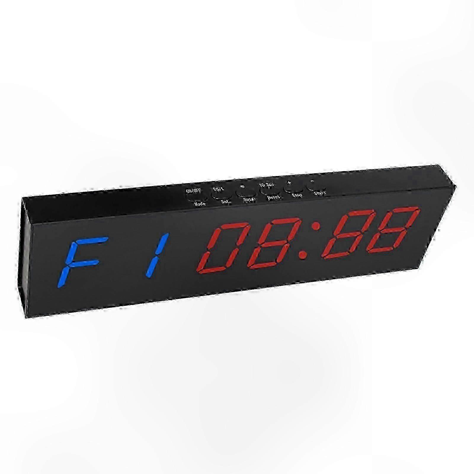 Wireless LED Countdown Timer with Remote Control, Gym Interval Stopwatch Clock, Adjustable Up/Down Timer Display