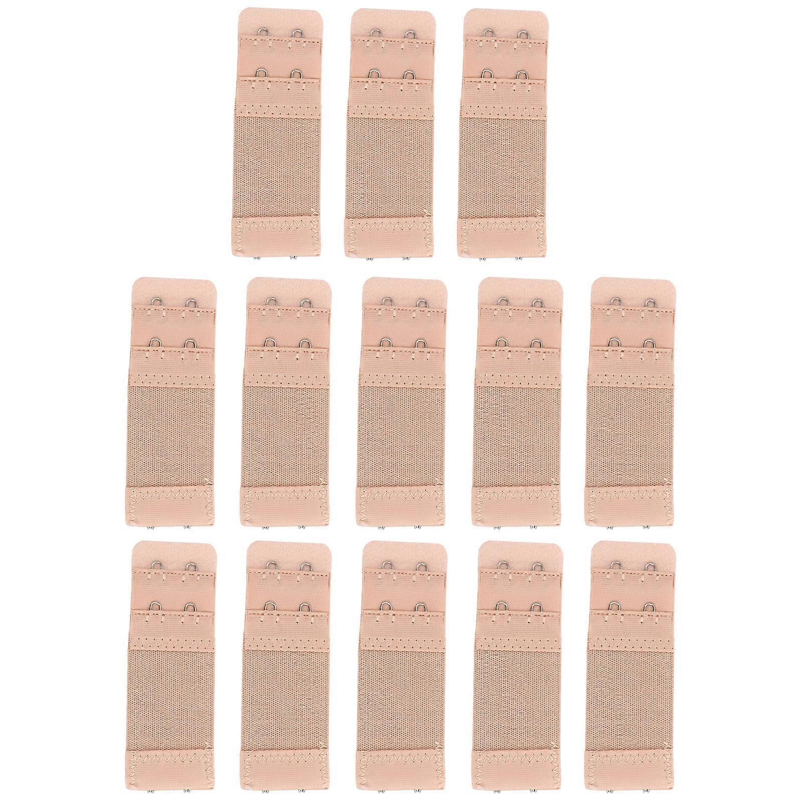 Elastic Extenders Women Strap Extension Rectangular Shape Polyester Metal 20Pcs