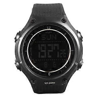 2025 Large Face Mens Sport Waterproof Watch LED Military Stopwatch Alarm Clock Fashion Trendy Mens Wristwatch Outdoor Electronic Watch Black Gold