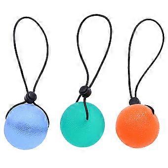 Grip Strengthen Ball Hand Grips Strengthener for Stress Relief 3Pcs Therapy