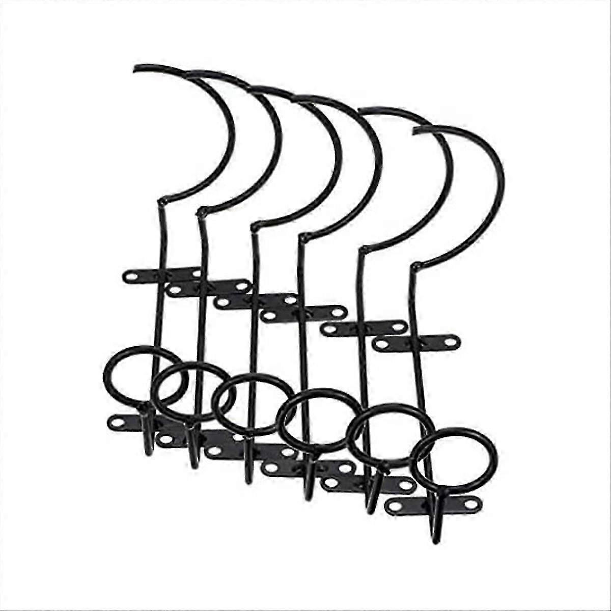 6Pcs Wall-Mounted Wine Rack, Wine Bottle Display Rack