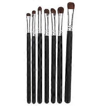 7Pcs Eye Makeup Brush Set Black for Makeup Premium Eyeshadow Brushes