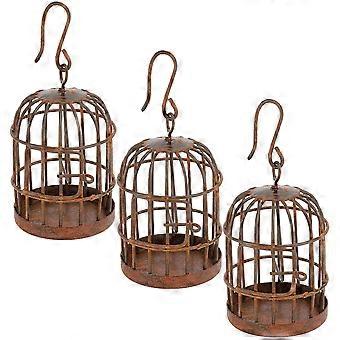 3pcs Mini Haus Vogelkäfig Kleiner Vogelkäfig Tiny House Vogelkäfig Mini Vogelkäfig Ornament