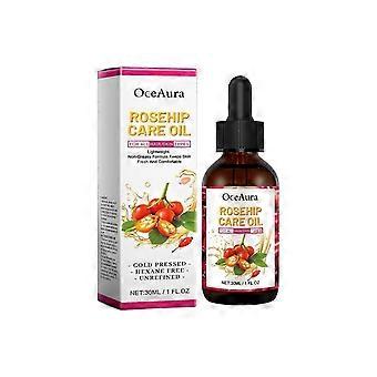 Rosehip Multi-Effect Care Oil - Aceite esencial hidratante para la piel y el cabello con vitamina E y romero
