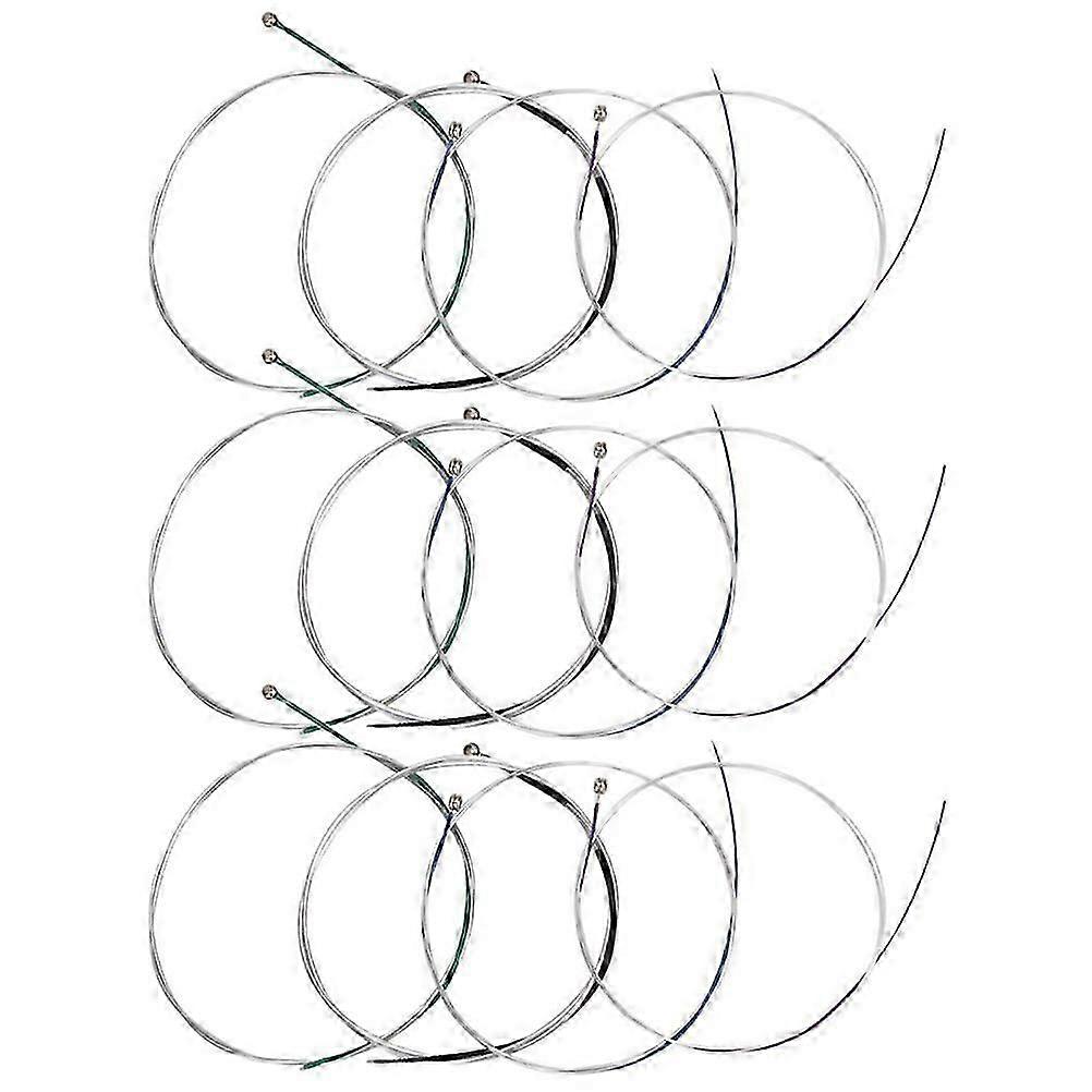Violin String Set, 12 Pieces 4/4 Replacement Strings, Assorted Diameters for Enhanced Sound Quality