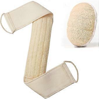 Natural Loofah Exfoliating Back Scrubber For Shower Set (large), Loofah Sponge Pads & Body Sponge Scrubber , Deep Clean & Invigorate Your Skin, For Me