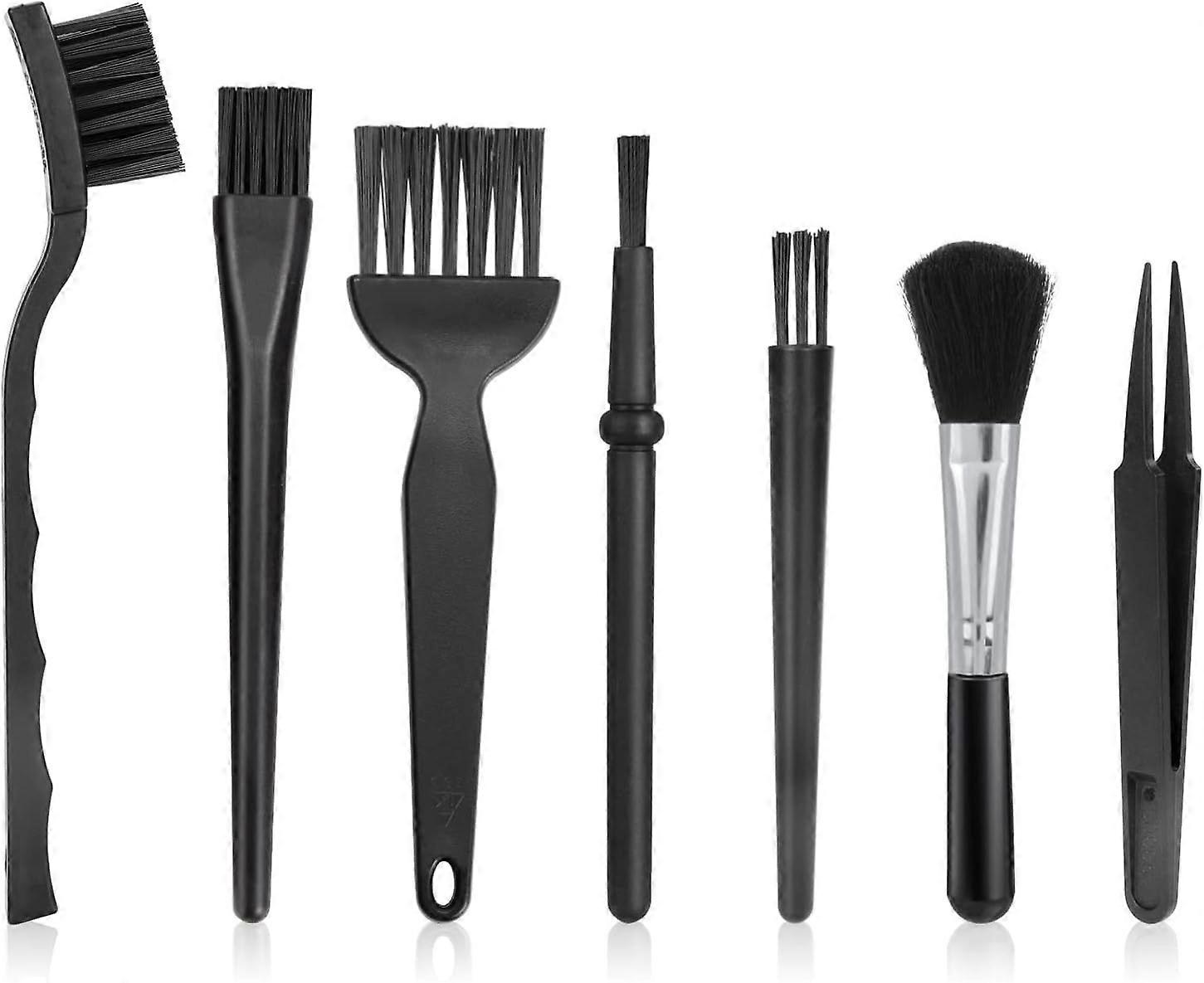 7 Pieces Anti-Static Brush Computer Cleaning Brush Dusting Brushes Computer Keyboard Brush Kit