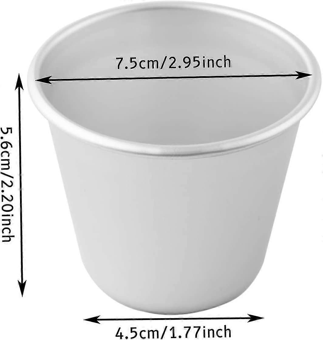 12pcspudding Moulds Aluminum Baking Cups Cake Mold