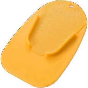 Motorrad Kick Stand Pad Anti Rutsch Matte Fußstütze Stütze Pad Gelb1pcs