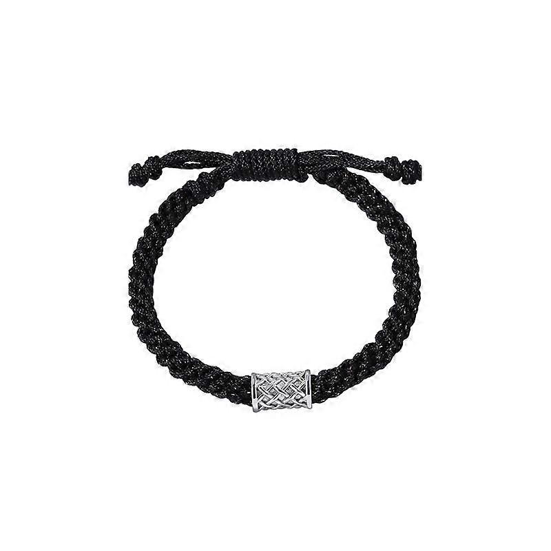 Couple's woven bracelet, vintage X pattern, adjustable