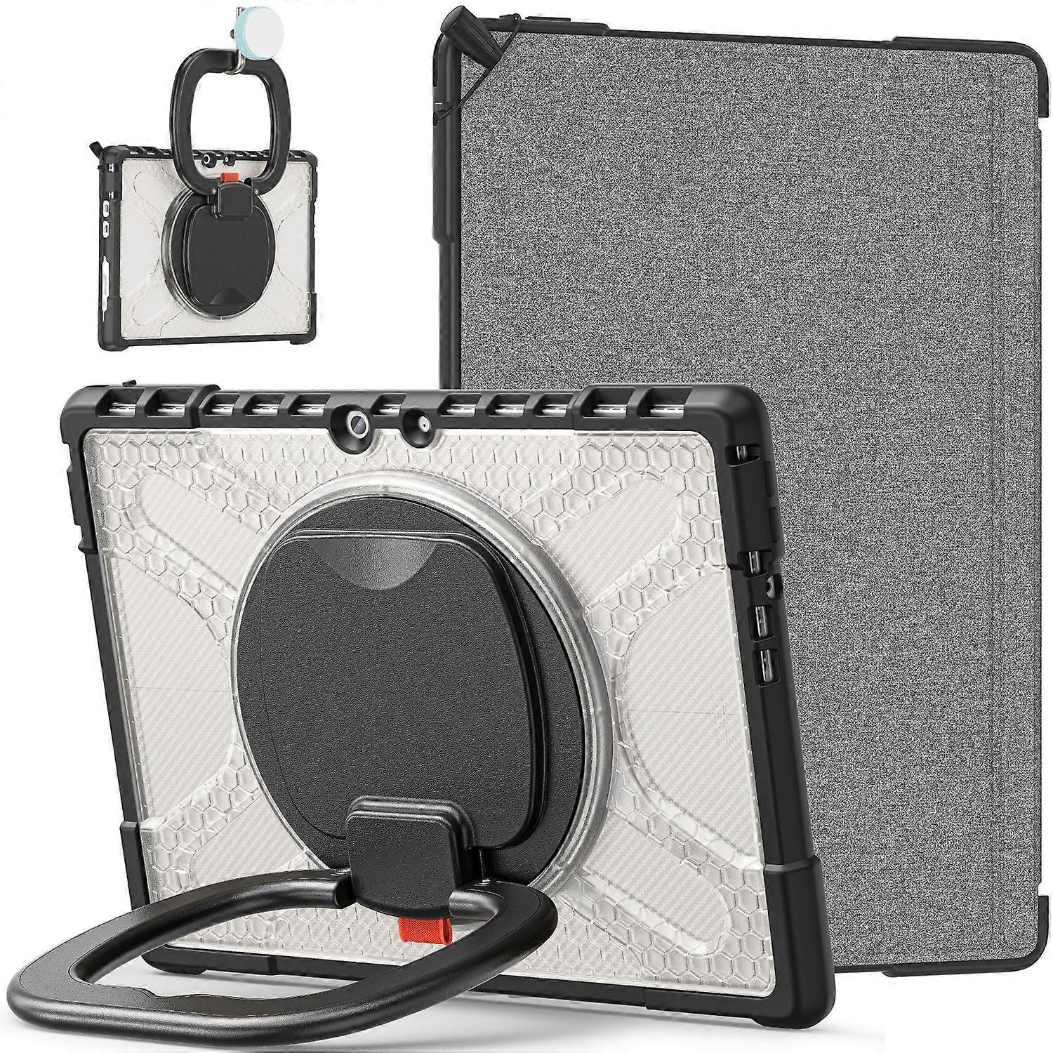 For Microsoft Surface Pro 8 360 Degree Transparent Tablet Bag Case Cover