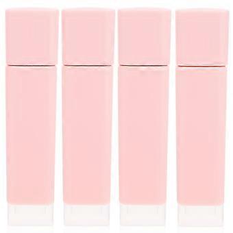 Pink Lip Gloss Containers Plastic Tubes for Storage 16Pcs Set