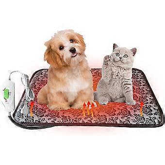 Hund Katze Heizmatte, Hund Katze Heizkissen, Katze Hund Heizdecke, Heizkissen Wasserdichte Haustier Heizmatte für Katzen und Hunde, 45 * 45 cm