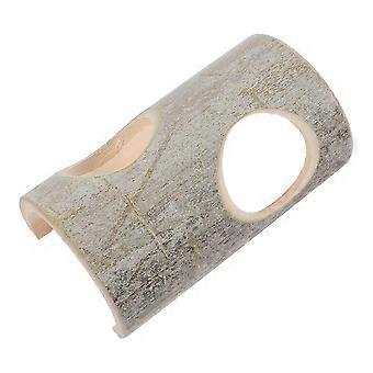 Cachette en tunnel de bambou pour hamsters, jouet pour petits animaux avec design creux OC