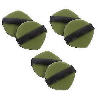 Green Cosmetic Makeup Sponges for Foundation Application 6Pcs Set