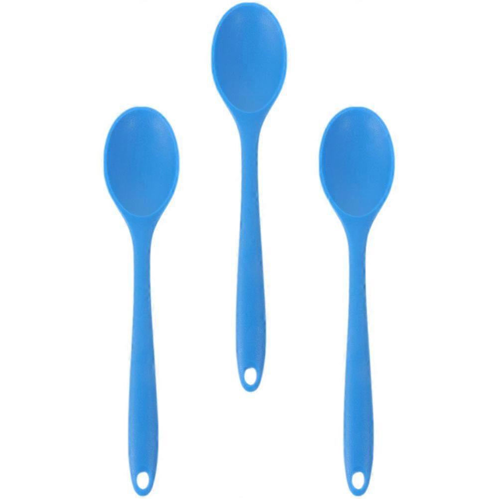 3Pcs Multi-function Mixing Spoons Convenient Soup Spoons Kitchen Small Salad Spoons