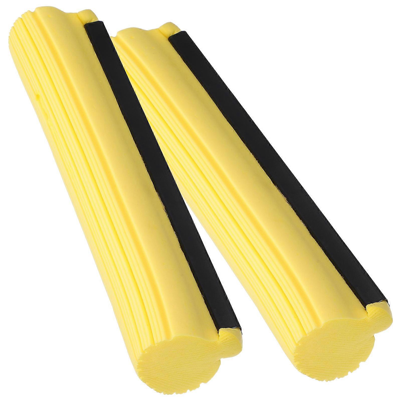 2 Pcs Sponge Mop Floor Mop Roller Mop Pads Refills Mops Floor Cleaning Mop Head Replace