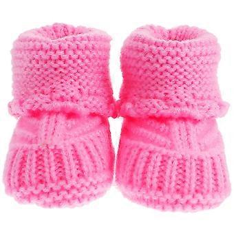 1 Pair Baby Knitting Shoes Woolen Yarn Handmade Crochet Booties Infant Crochet Shoes