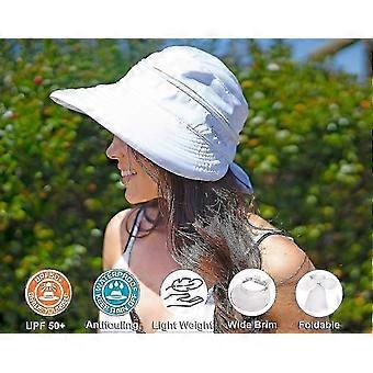 Hatte til kvinder Upf 50+ UV solbeskyttende konvertibel strandvisirhat - zspp
