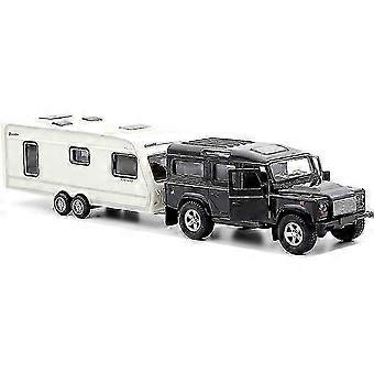 Pull Back Toy Car Diecast Truck Model with Open Doors Light Sound for Boys