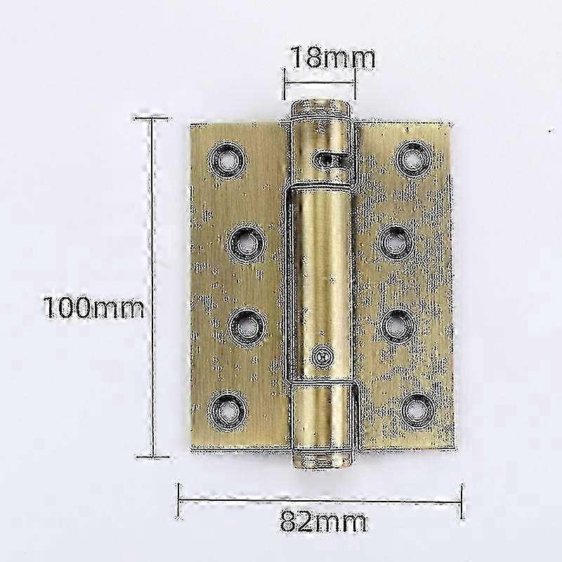Hidden door hinge - spring self-closing buffer damping fixture
