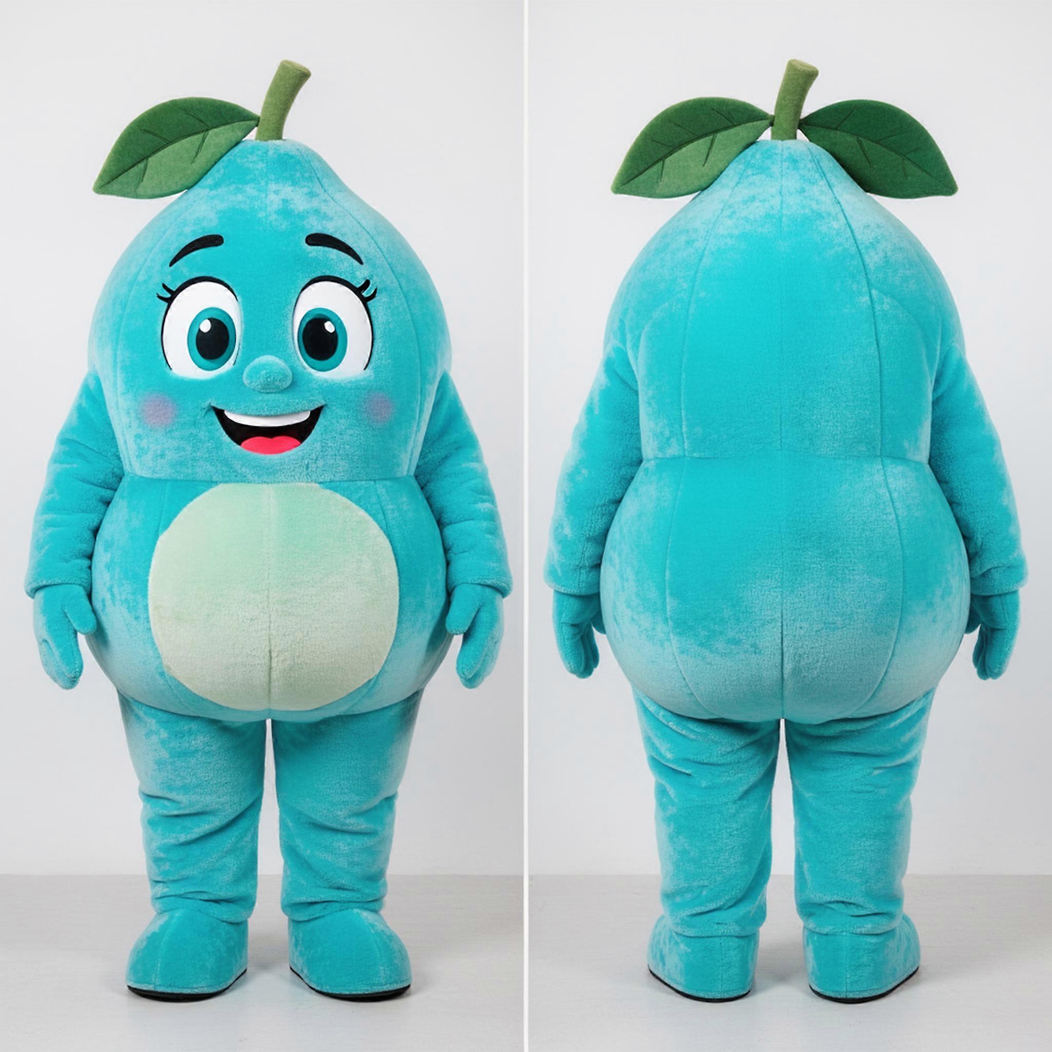 MASTICOT Cyan Padded Grapefruit Mascot