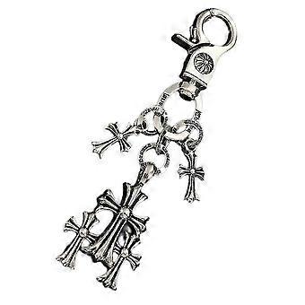 Alloy Retro Crosses Pendant Keychain Feature compatible with Long Time Beauty And Stylish Look Multicolor
