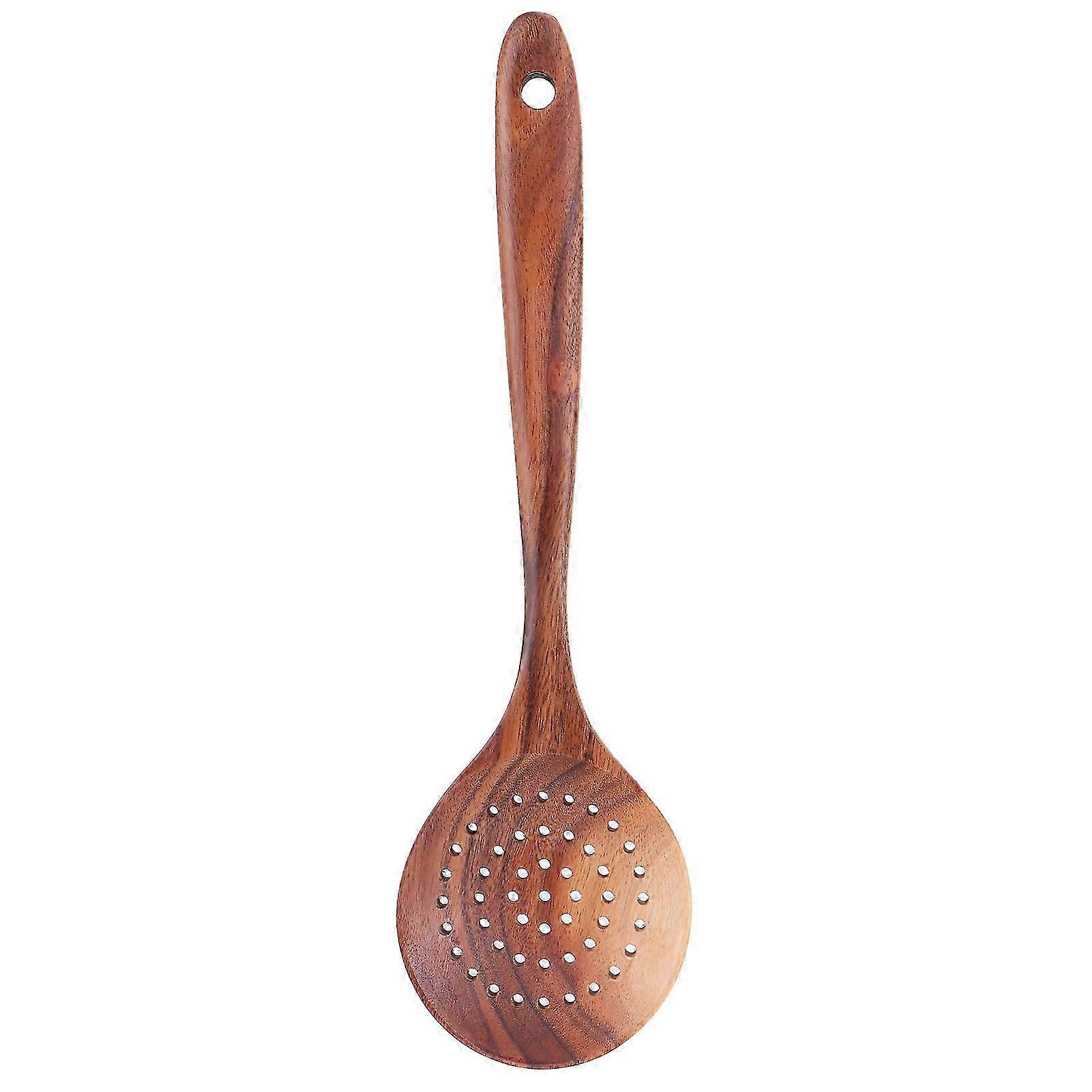 Eco Friendly Teak Slotted Spoon