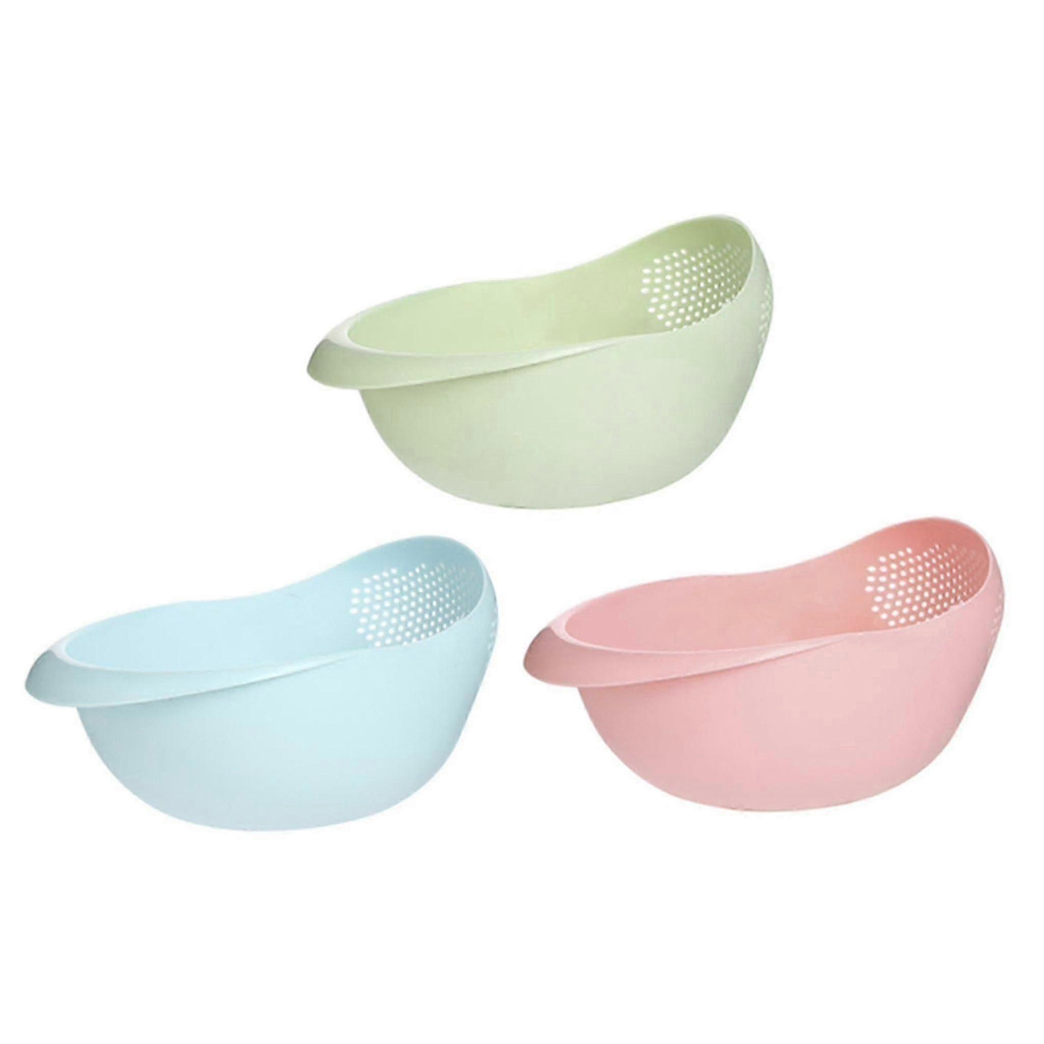 3-Pc Durable Plastic Kitchen Strainers