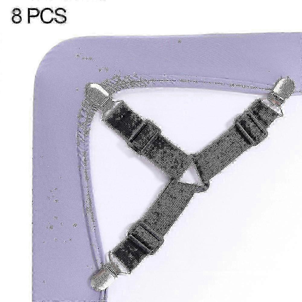 8pcs Bed Sheet Fasteners, Adjustable Triangle