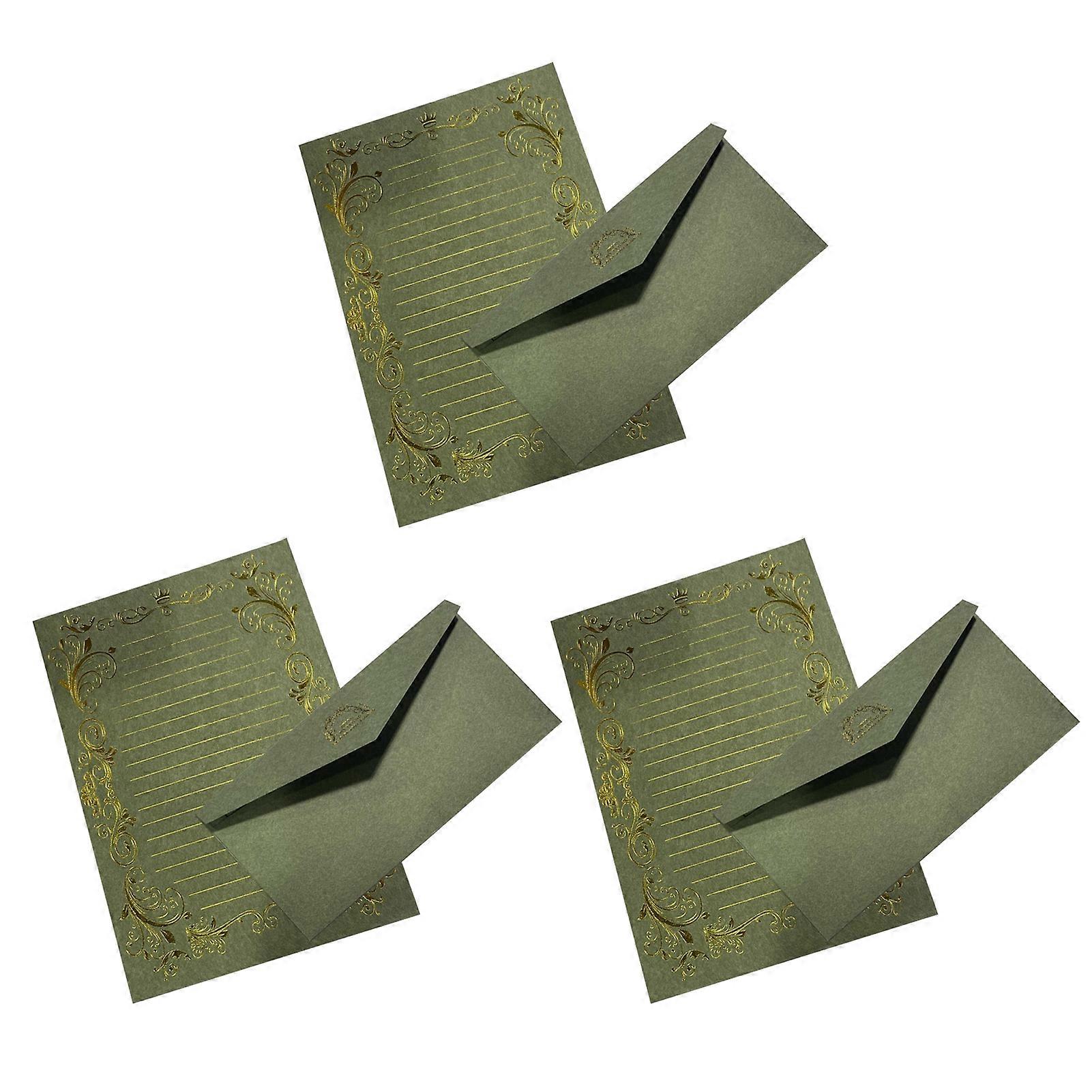 3 Pack Clear Stripe Line Envelope for Elegant Wedding Invitations