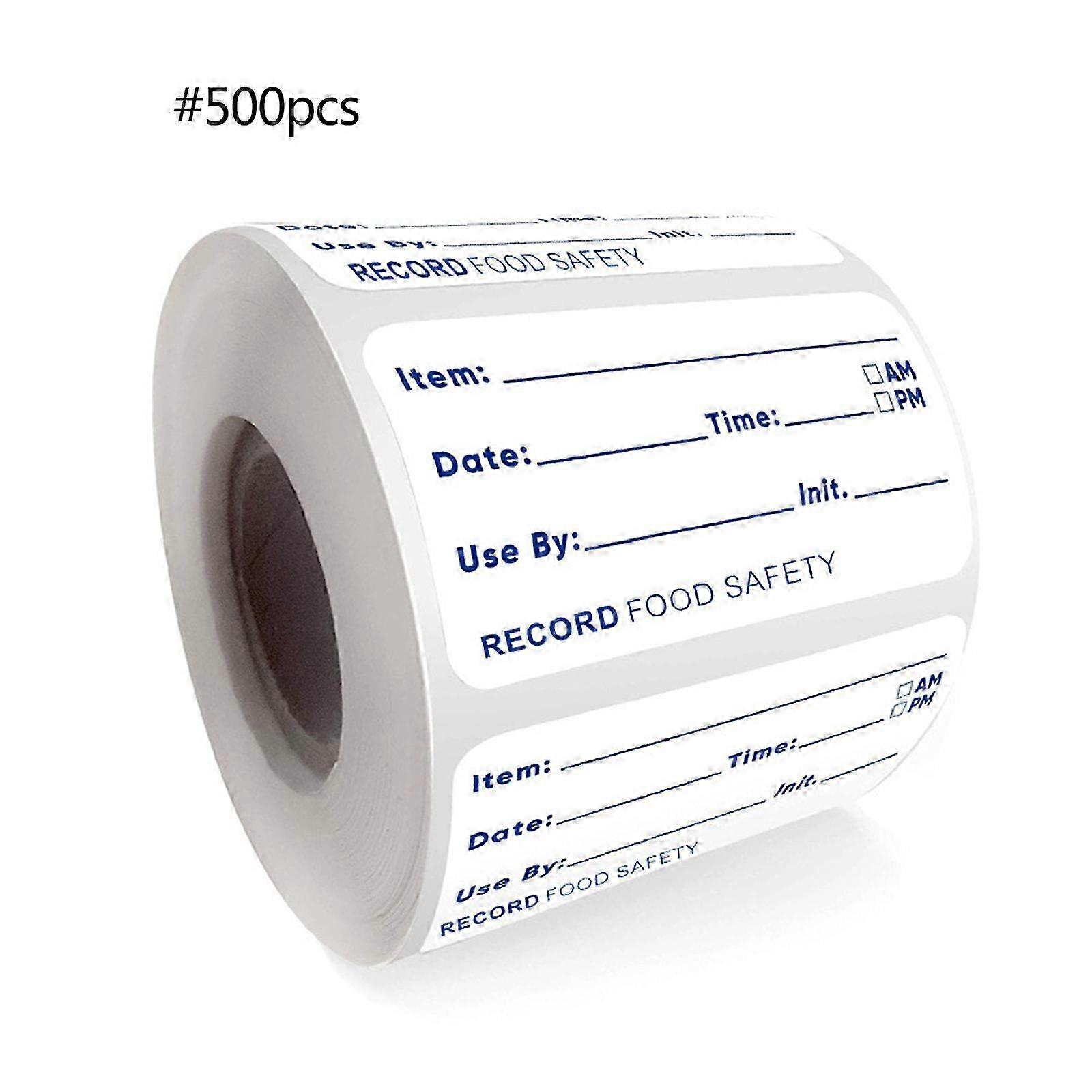500pc Removable Food Date Labels