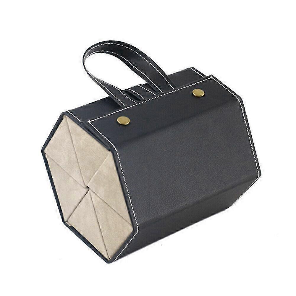 Foldable 6-Slot PU Glasses Storage Case