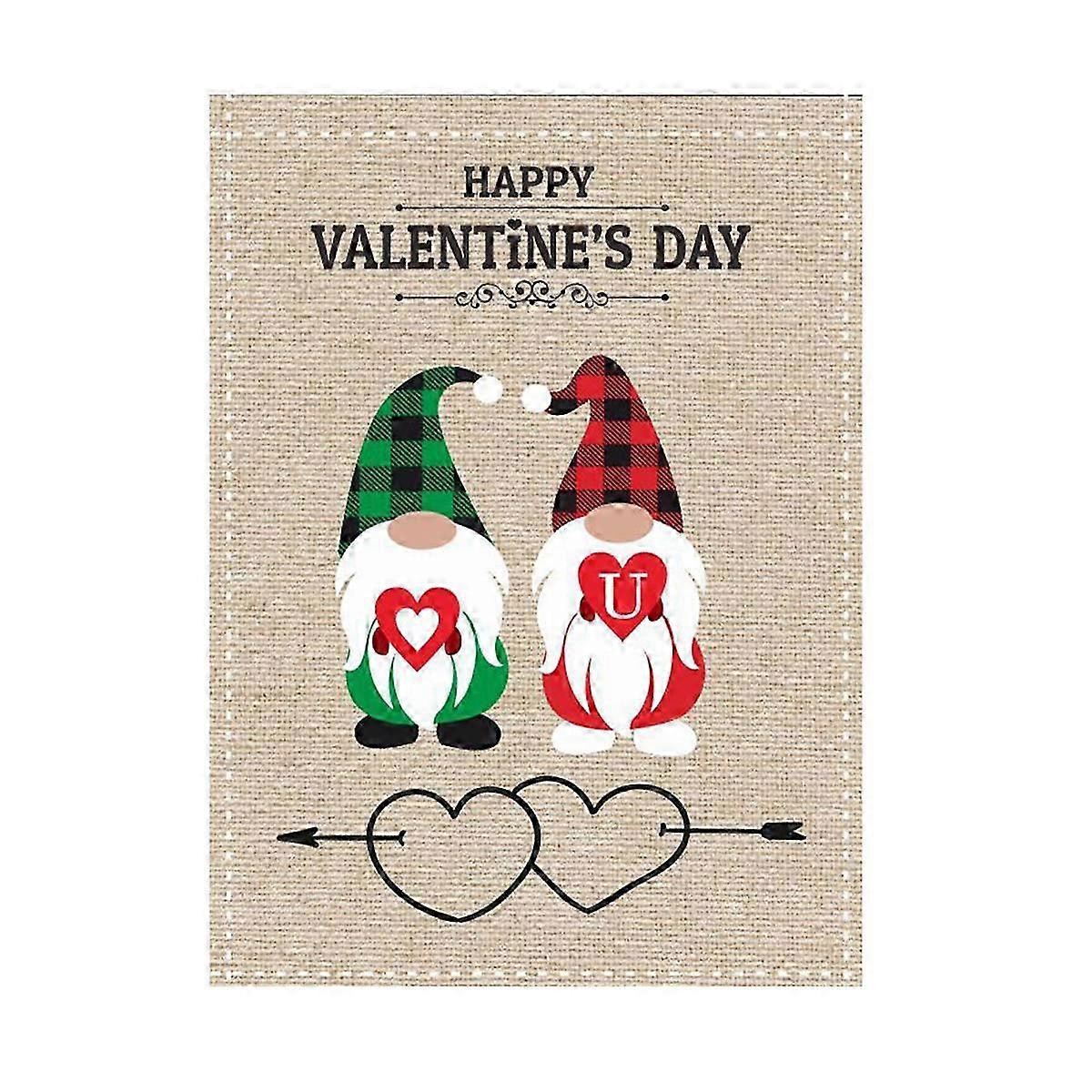 Rustic Double-Layer Burlap Garden Flag